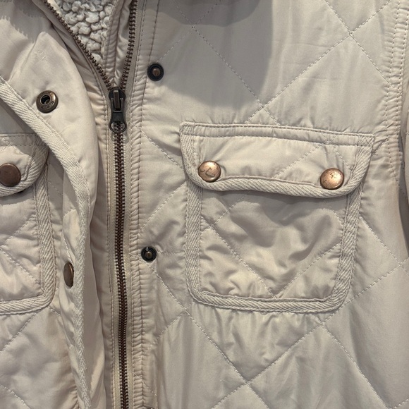 Altar’d State Women's Quilted Beige Utility Jacket - Picture 3 of 6